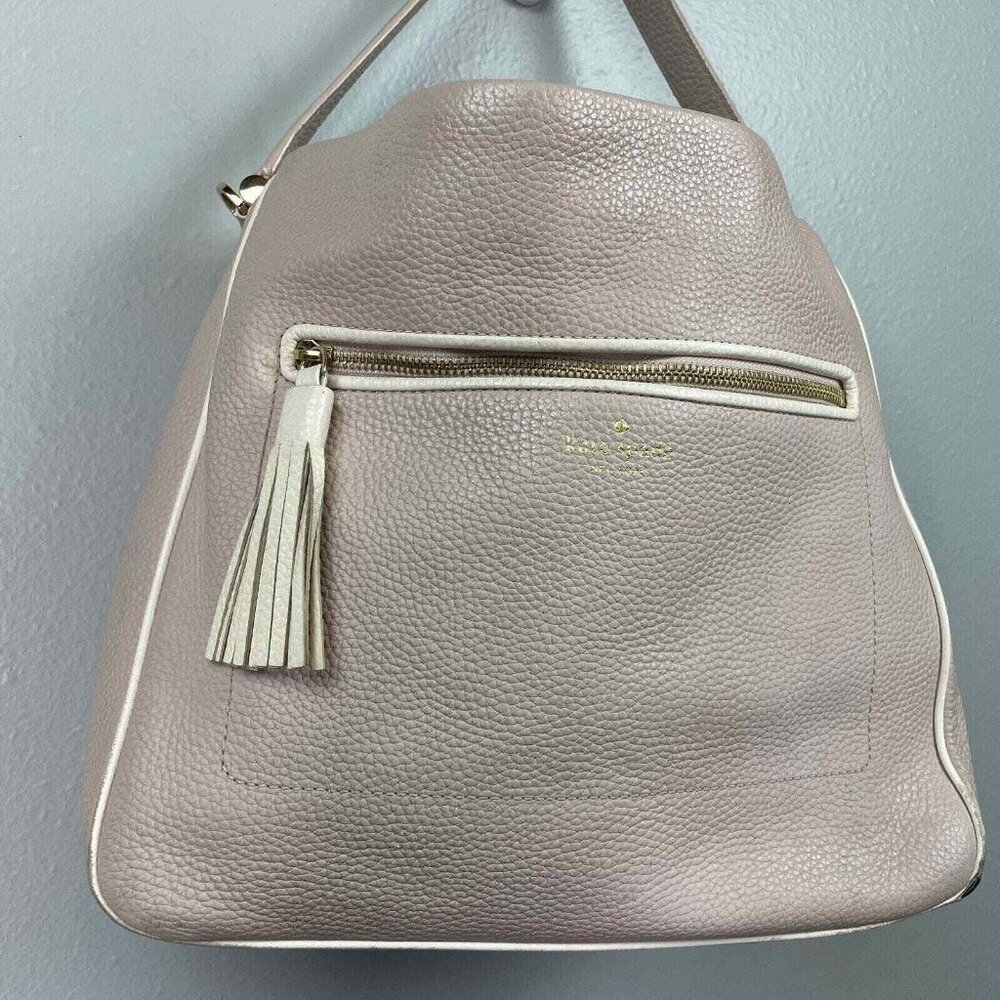 Kate Spade New York Pumice & Cement Michaela Chester Street Leather Shoulder - Picture 2 of 16